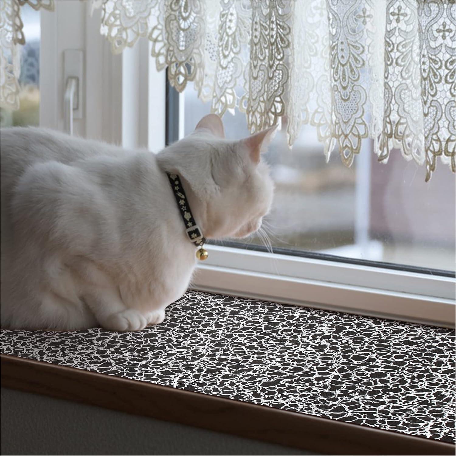 Forro de Estante PVC FIFTY FEET 30.48x304.8cm Antideslizante Grieta Negra