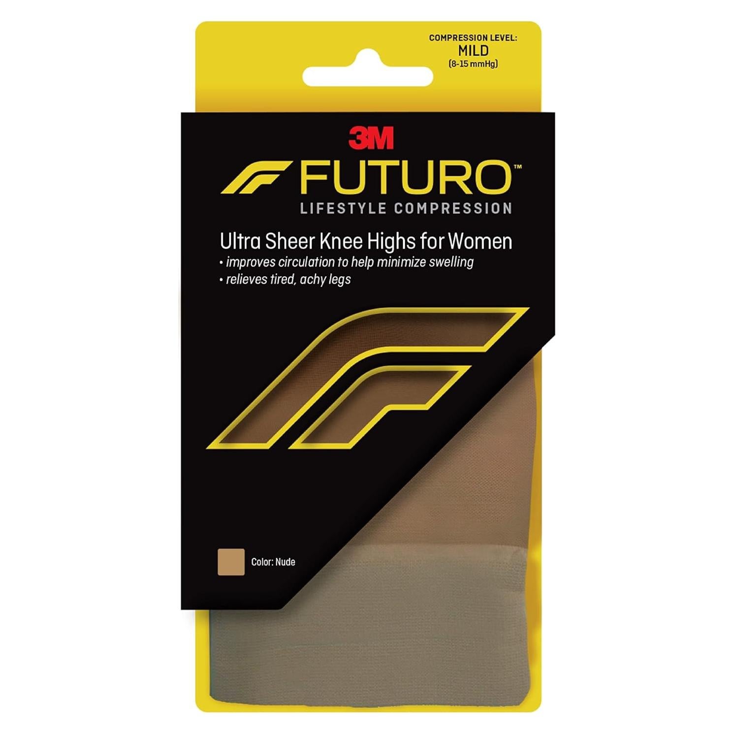 Medias hasta la Rodilla Futuro para Mujeres, Compresión Leve, Nude