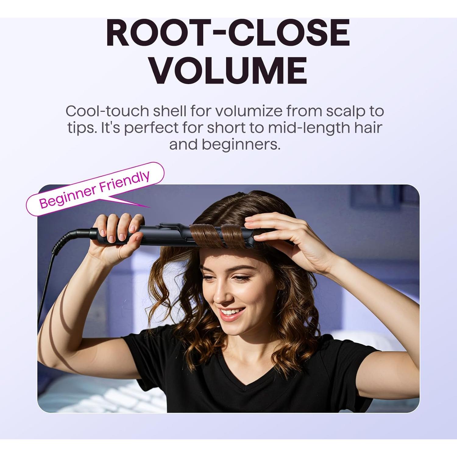 Rizador y Plancha Wavytalk Airflow Styler 2 en 1 3.18 cm