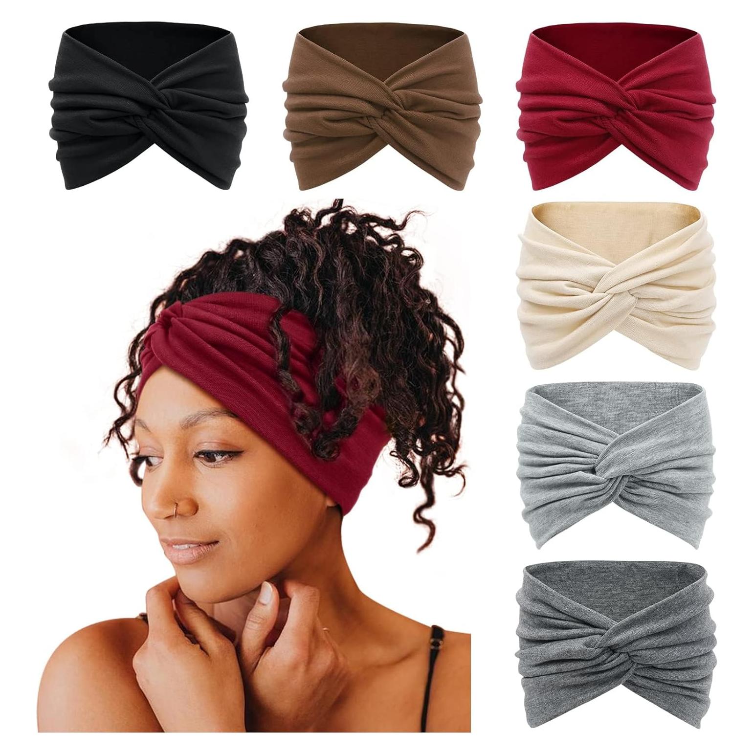 Diademas Anchas Tobeffect para Mujeres - 6 Piezas Boho 18 cm