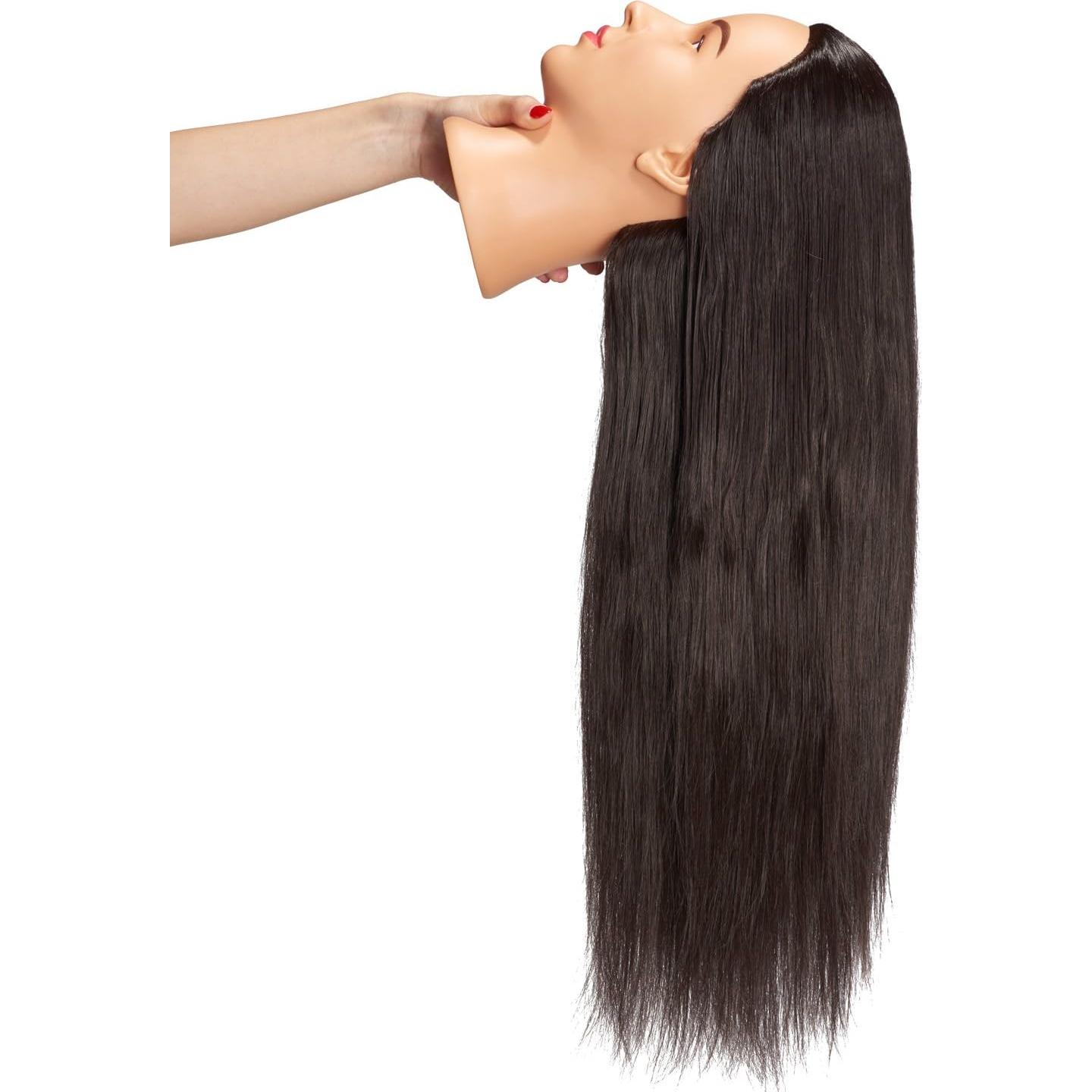 Cabeza de Maniquí Hairingrid para Estilismo 66-71 cm Negro