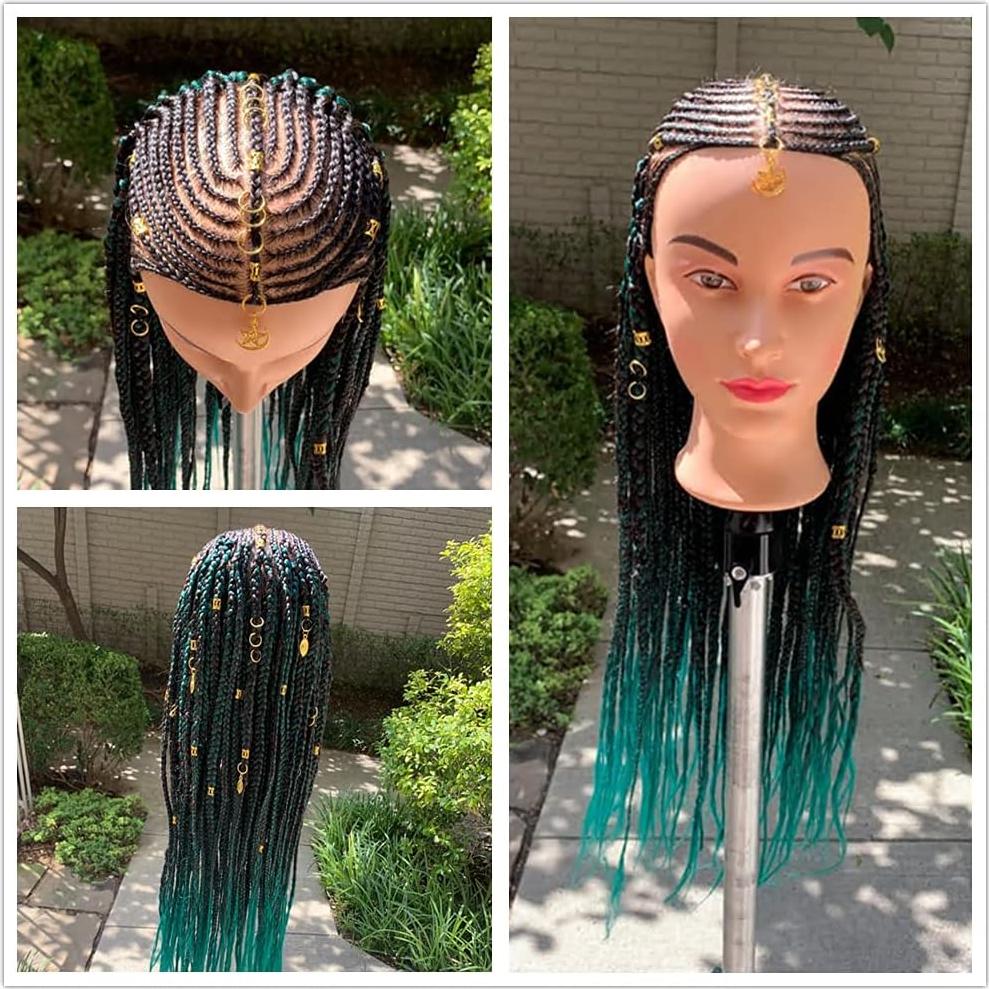 Cabeza de Maniquí Hairingrid para Estilismo 66-71 cm Negro