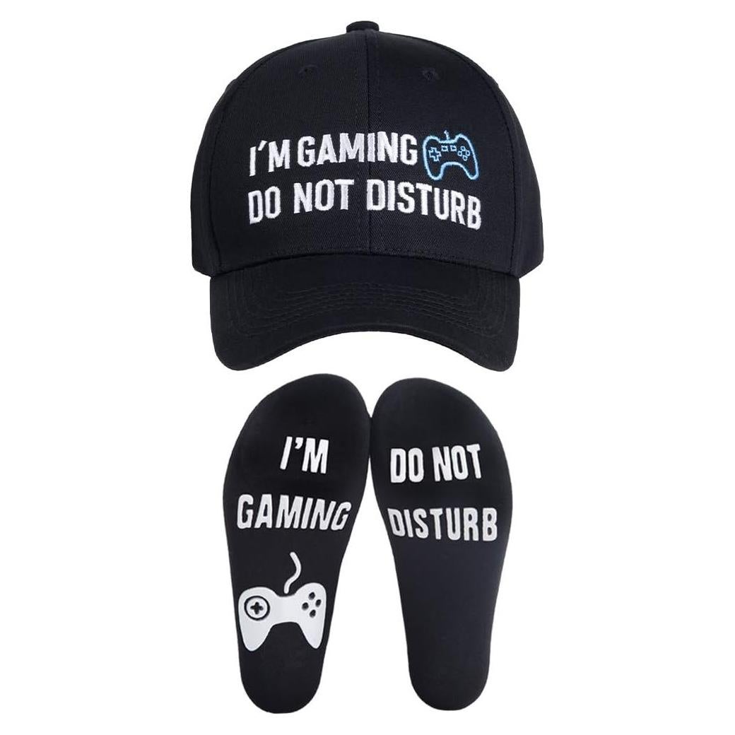 Regalos Gamer Gorro y Calcetines Divertidos Unisex