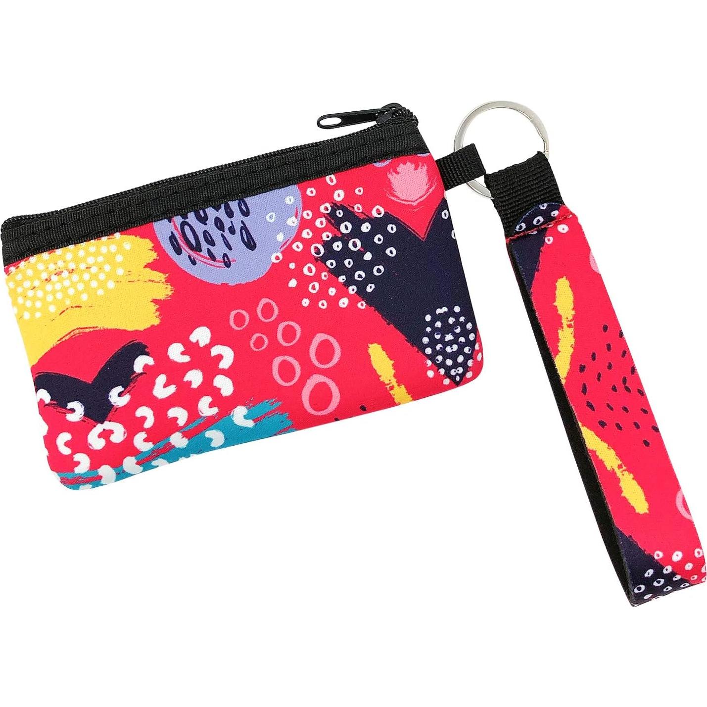 Cartera Mini de Neopreno Allydrew con Lanyard para ID y Tarjetas