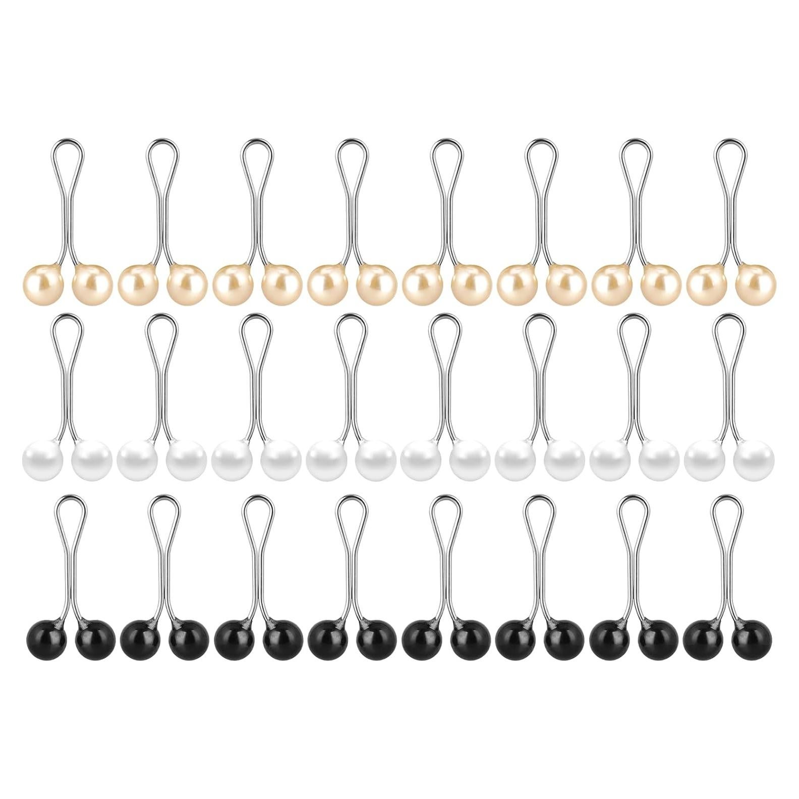 24 Alfileres de Hijab de Perla KALIONE Multicolor 3.6x1.85cm