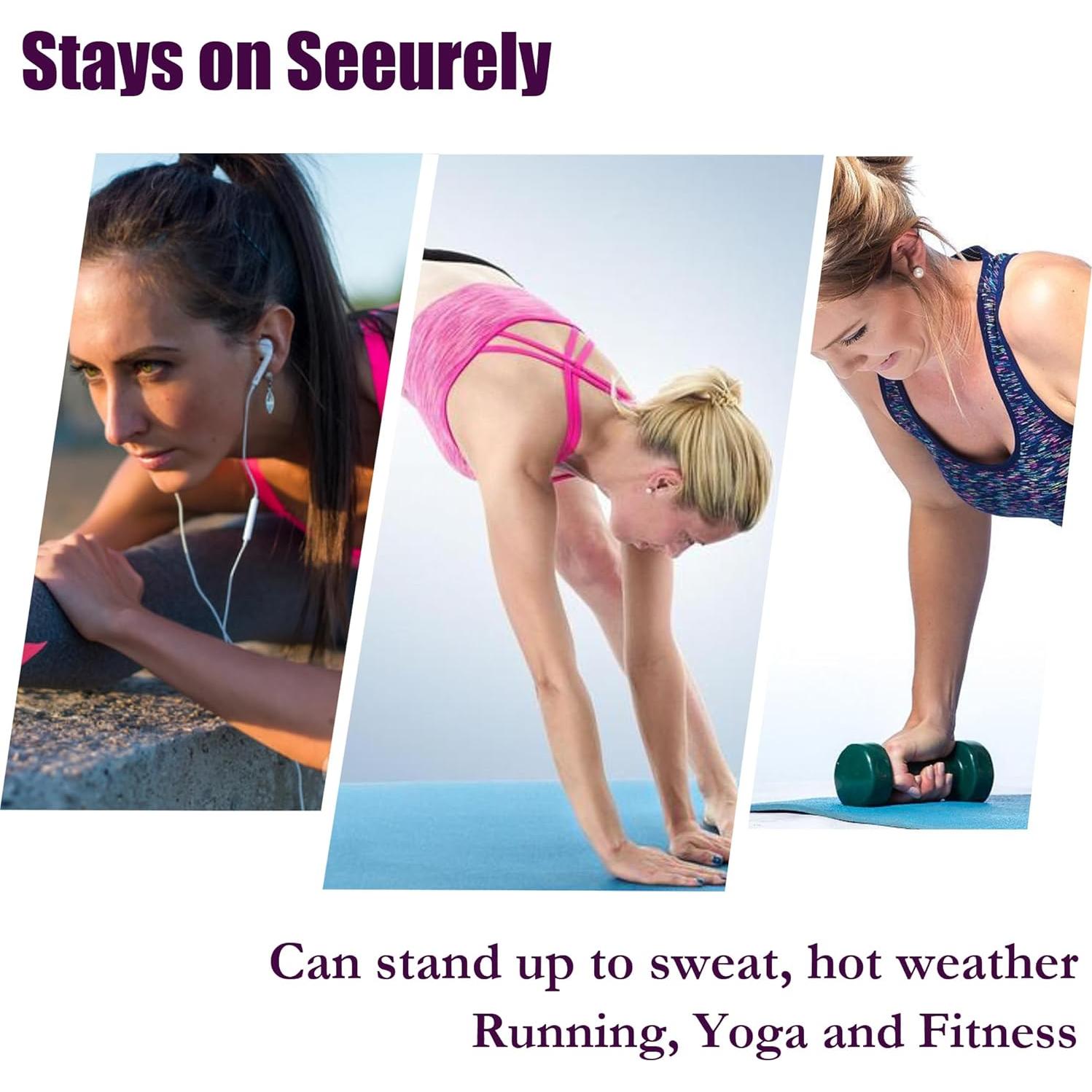 50Pcs Silicone Earring Backs Stopper for Piercings, Clear Discs Stabilizer Pads for Healing Non Pull Piercing Discs, 12mm Earlobe Support Patches (12mm)