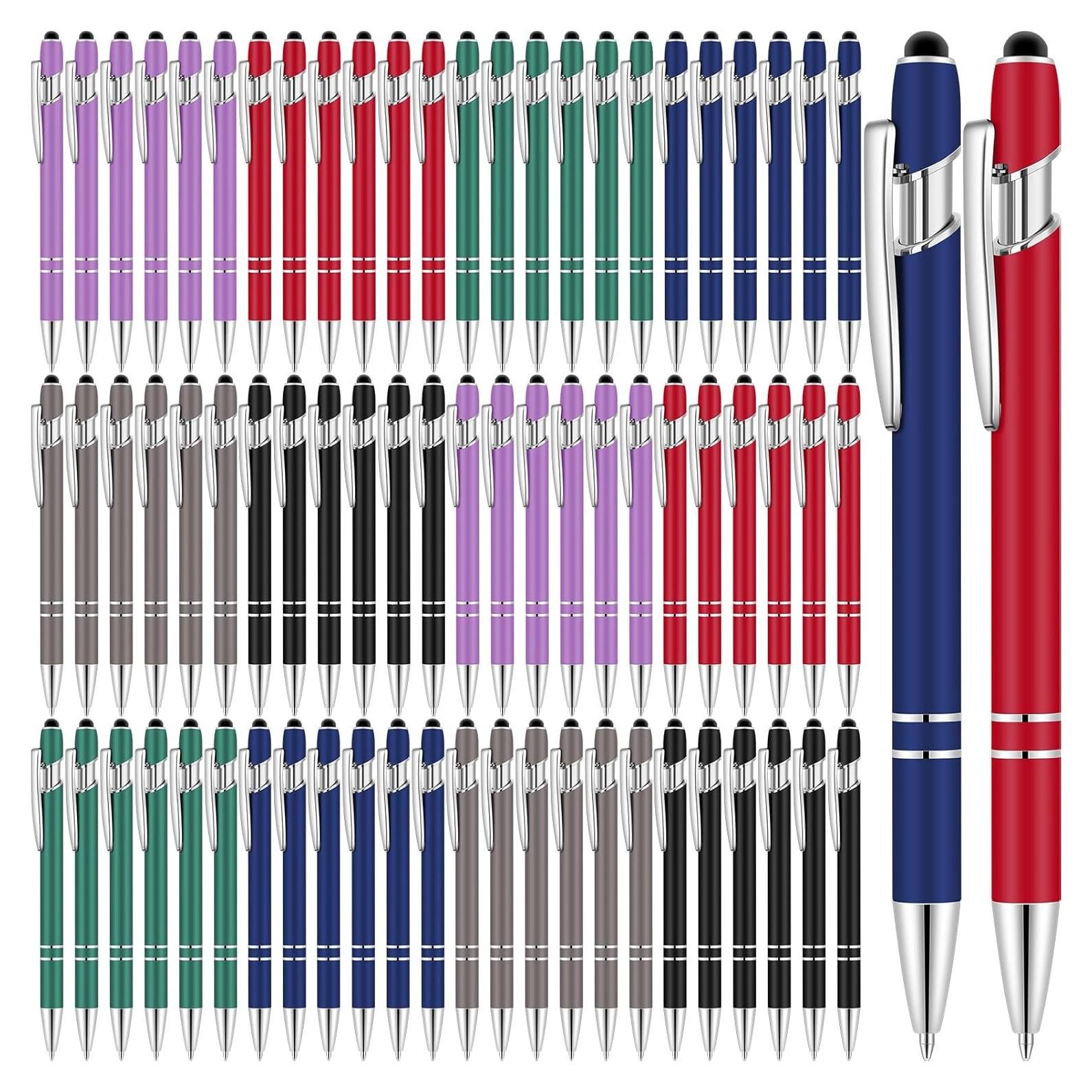 Bolígrafos Estilográficos Leinuosen 48 Pcs 1 mm Tinta Negra