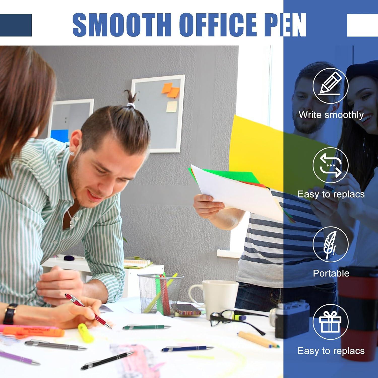 Bolígrafos Estilográficos Leinuosen 48 Pcs 1 mm Tinta Negra