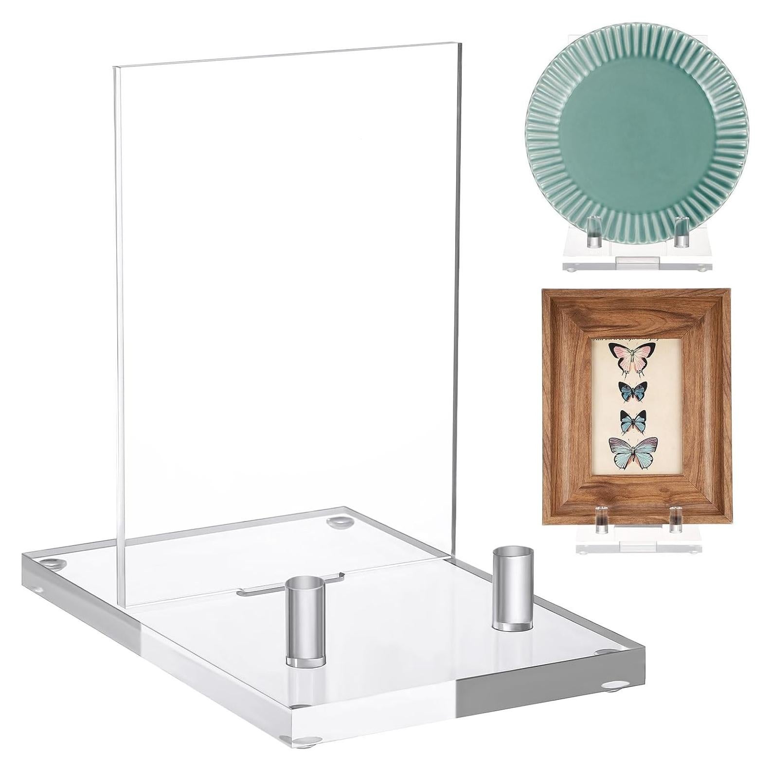 Soporte de exhibición acrílico Yousoontic 10x15 cm claro