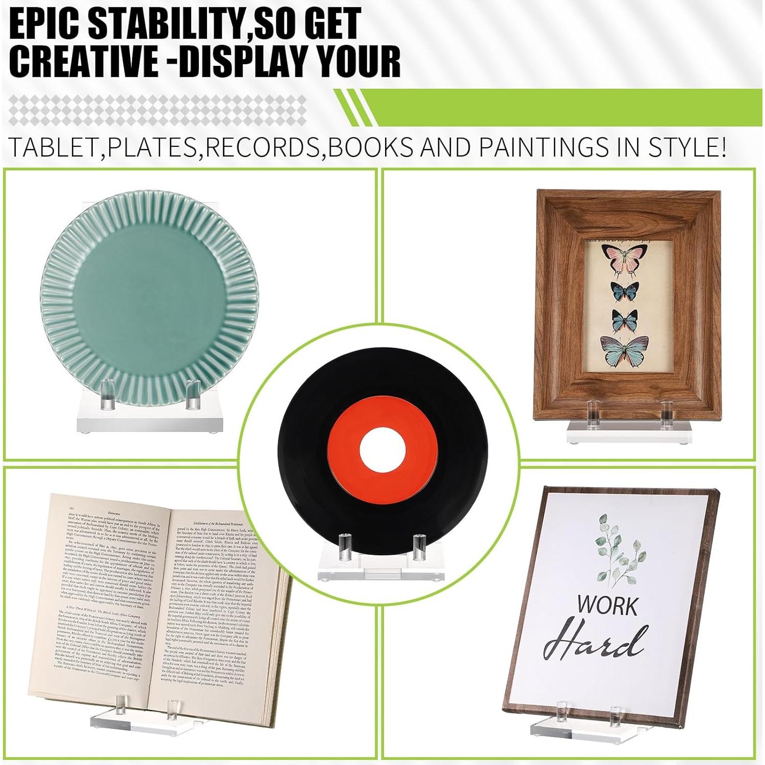 Soporte de exhibición acrílico Yousoontic 10x15 cm claro