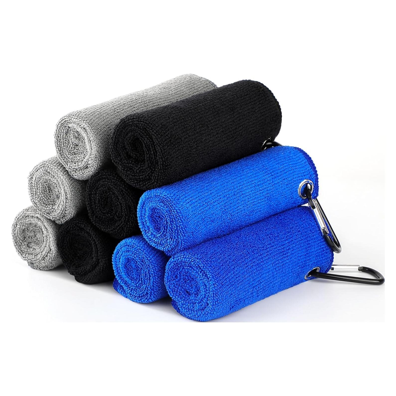 Toallas de Microfibra Beelvtifl para Pesca y Camping - 9 Piezas 40x40 cm