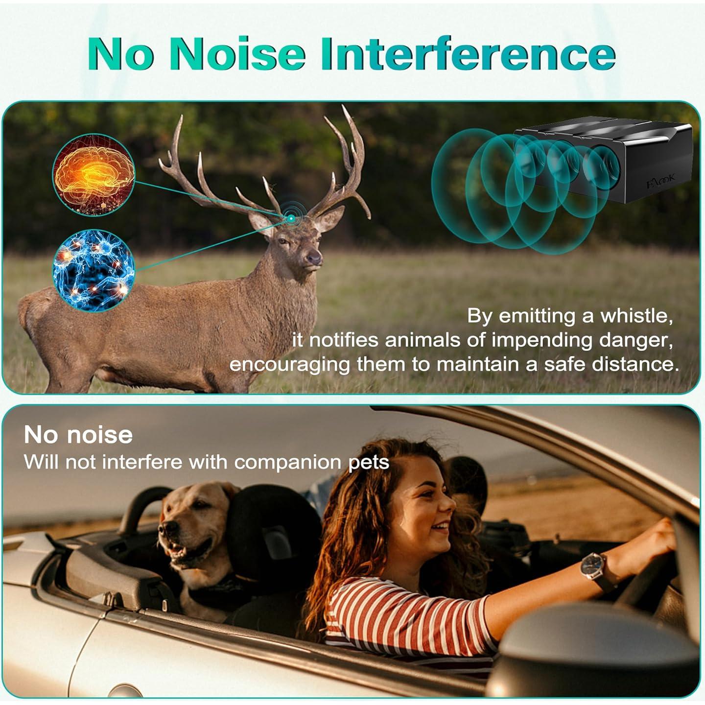 Silbatos de Ciervo Elook para Automóvil - 2 Paquete
