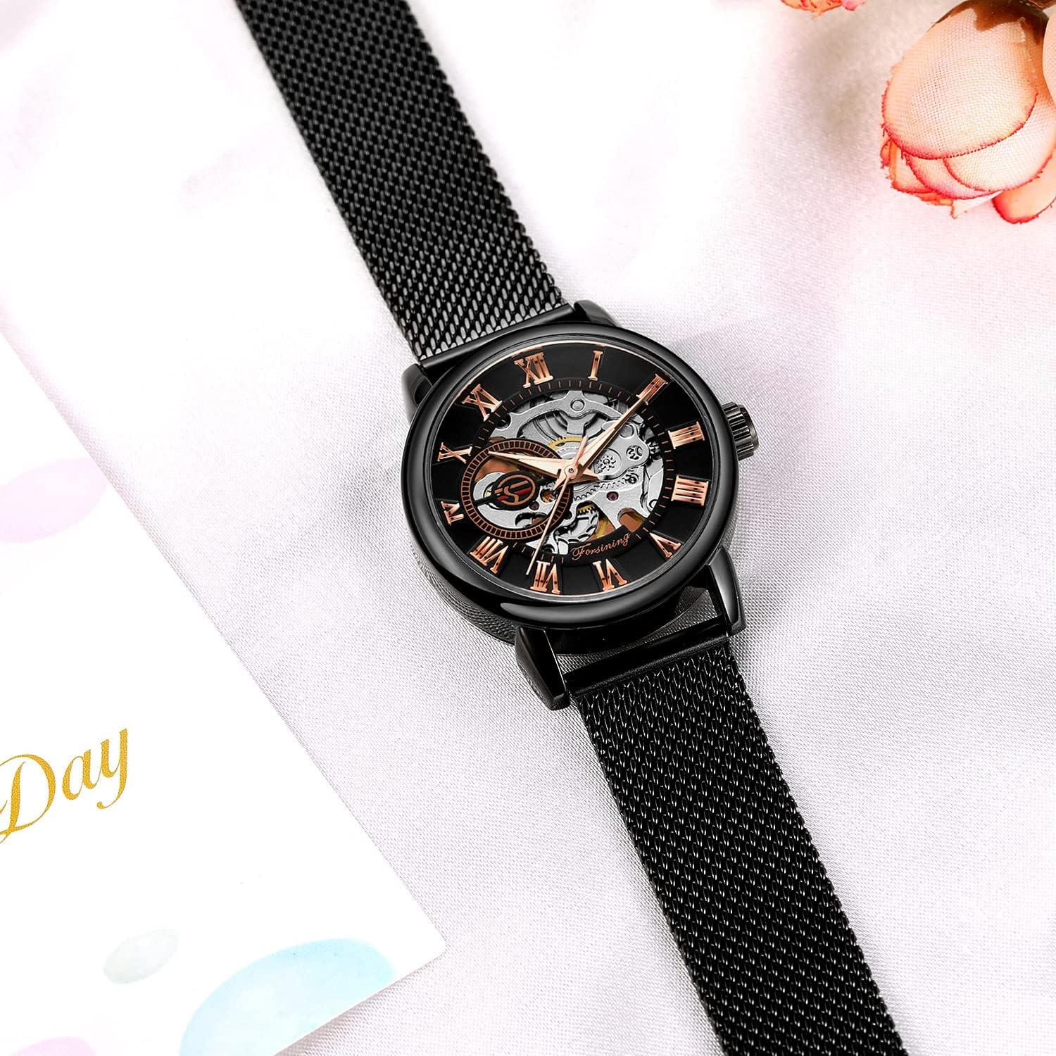 Reloj mecánico Gosasa para mujer con correa de malla