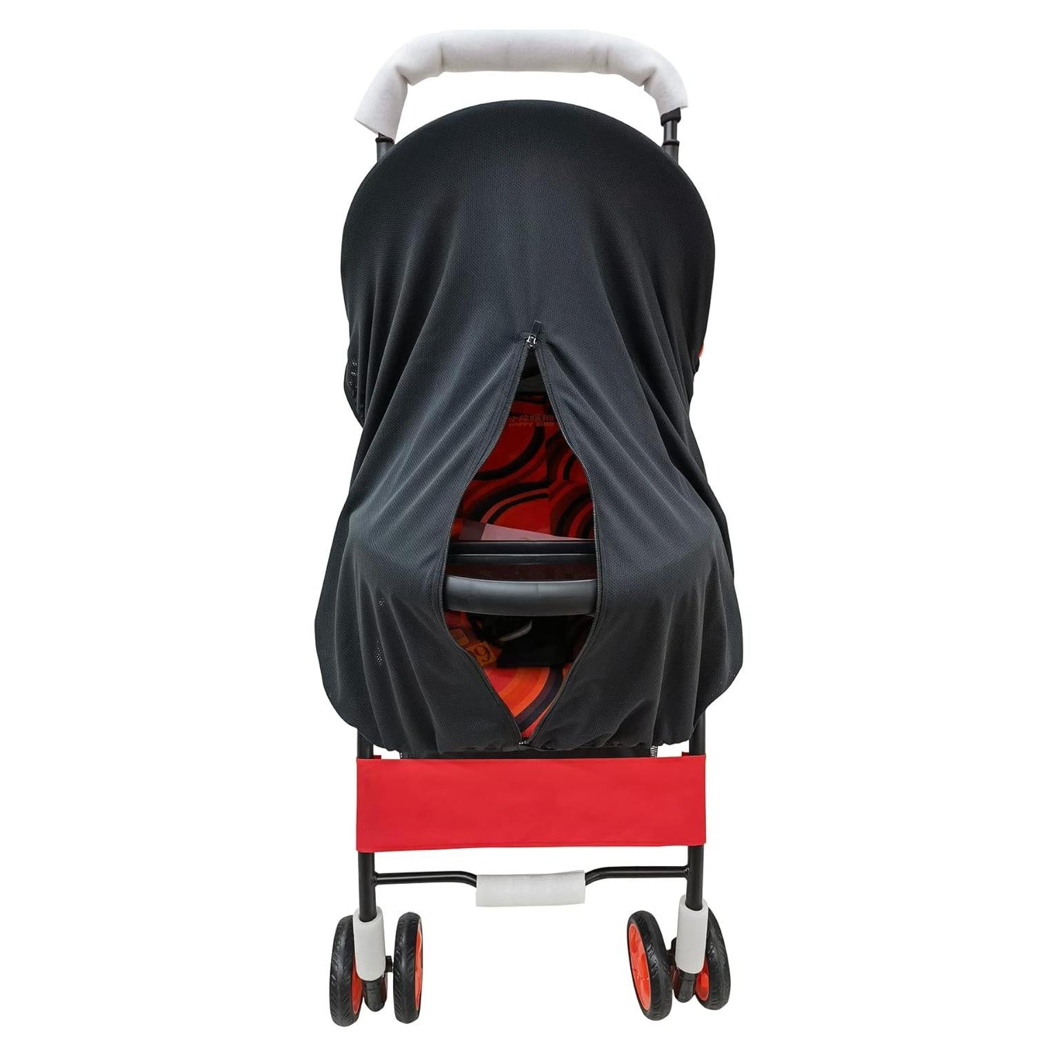 Sombra para Cochecitos de Bebé UV UPF50+ Ajuste Universal Negra