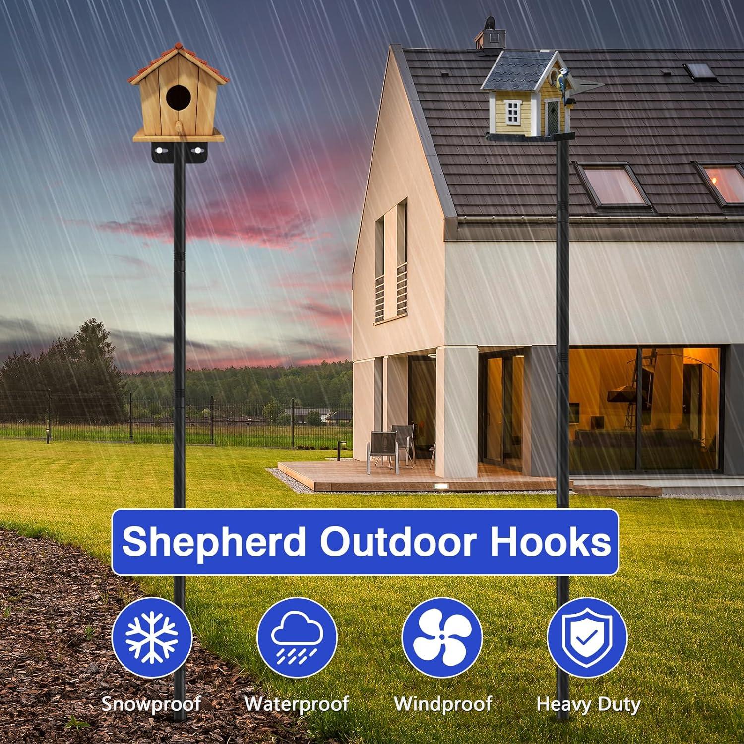 Poste Ajustable para Comederos de Aves AHRLHR 203 cm Metal