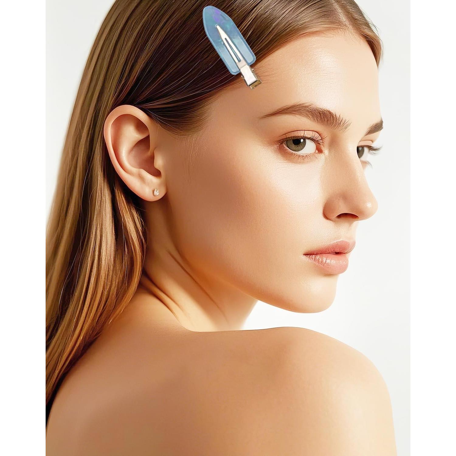 Clips para el Cabello Sin Pliegues Mini Skater Azul 2 Piezas