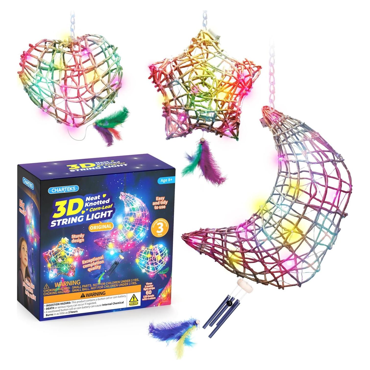 Kit de Artesanía con Luces LED CHARTEKS 3D para Niños
