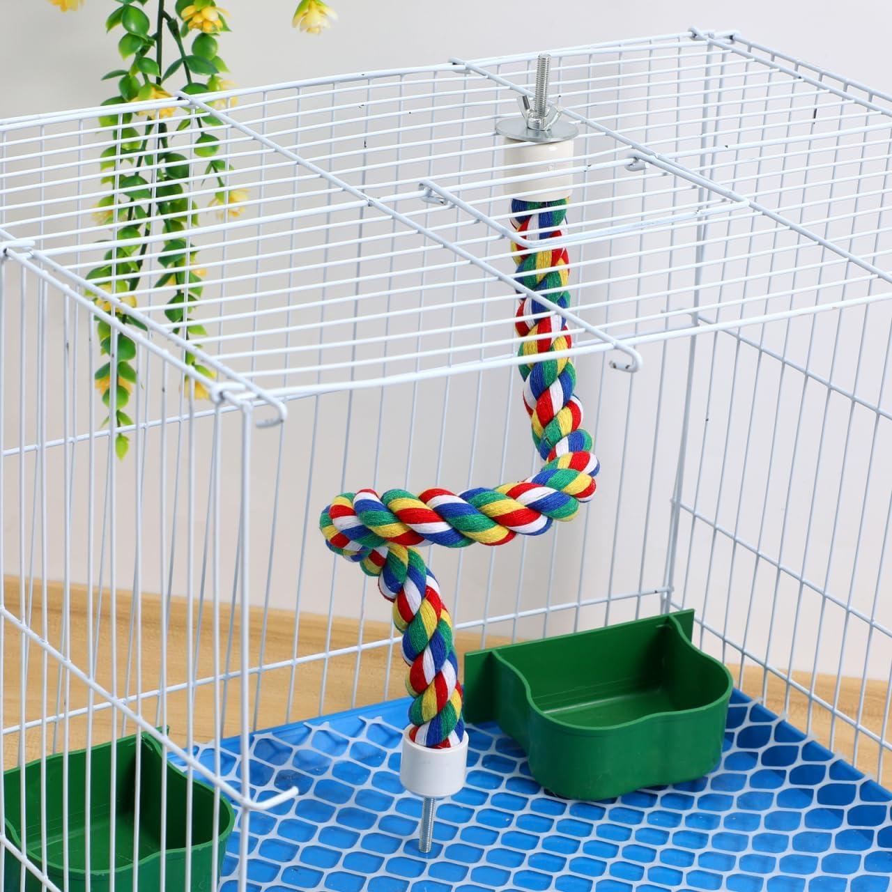 Percha de Cuerda para Aves iplusmile 40CM Colorida