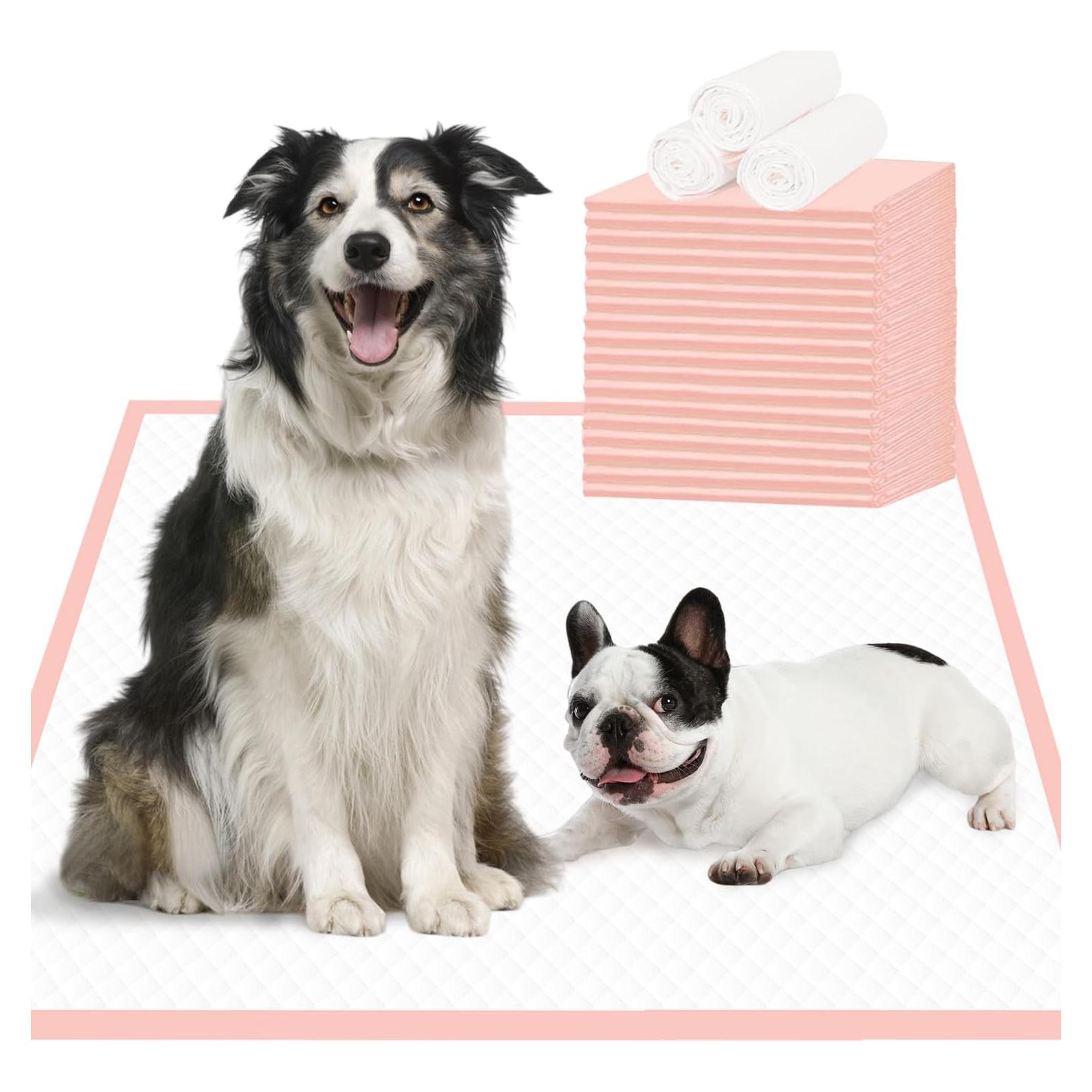 Alfombrillas para Orina de Perro XXL Rosa 91x76 cm - 25 Unidades