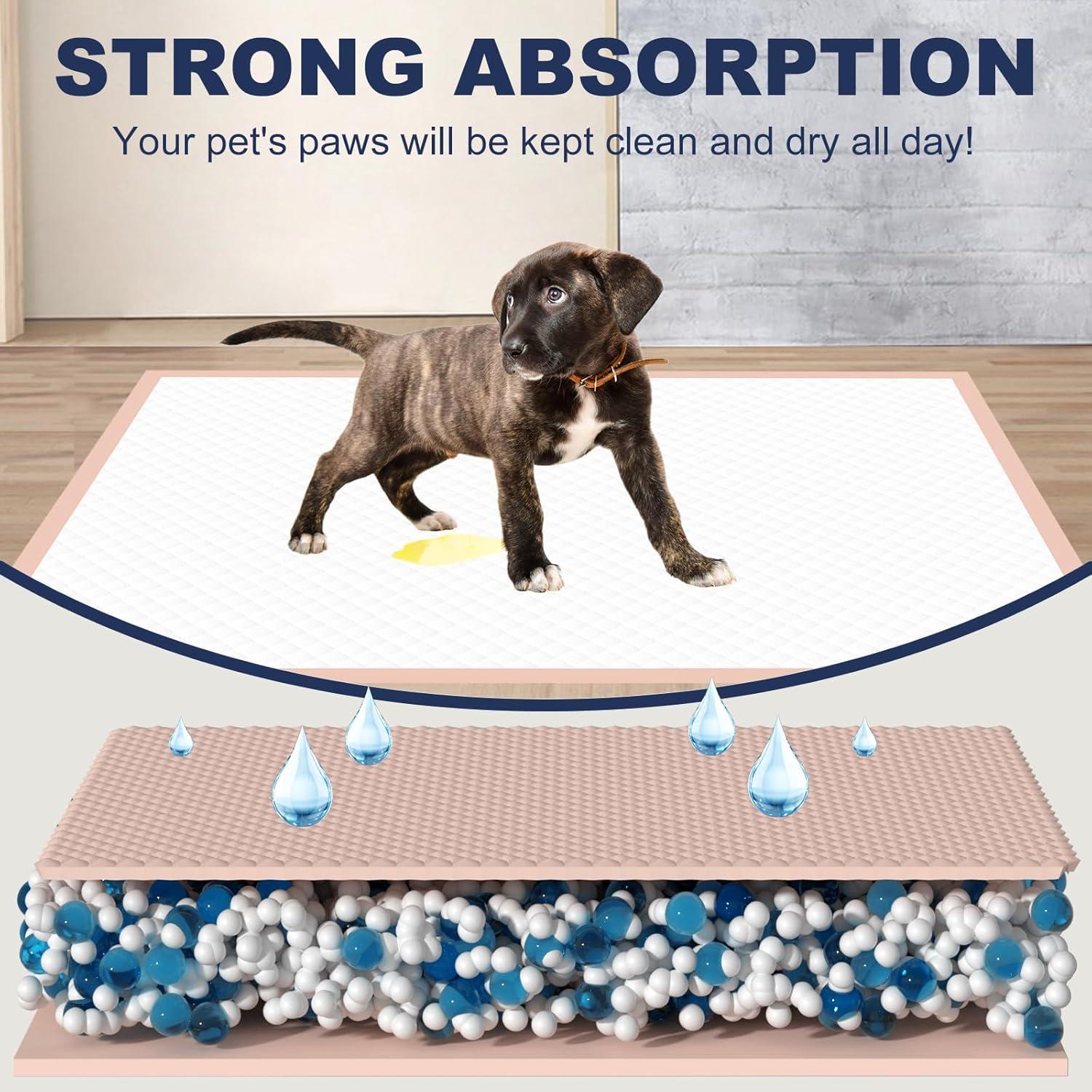 Alfombrillas para Orina de Perro XXL Rosa 91x76 cm - 25 Unidades