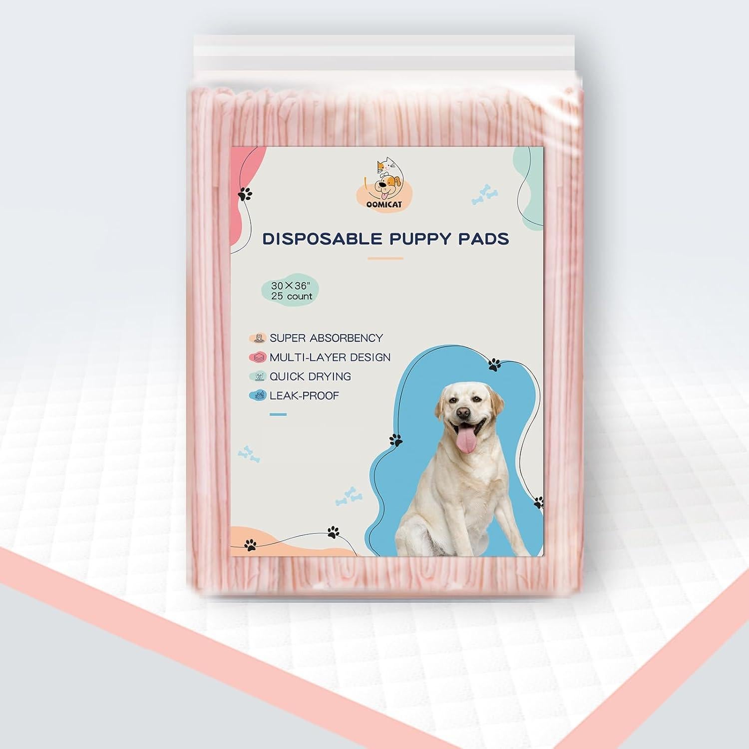 Alfombrillas para Orina de Perro XXL Rosa 91x76 cm - 25 Unidades