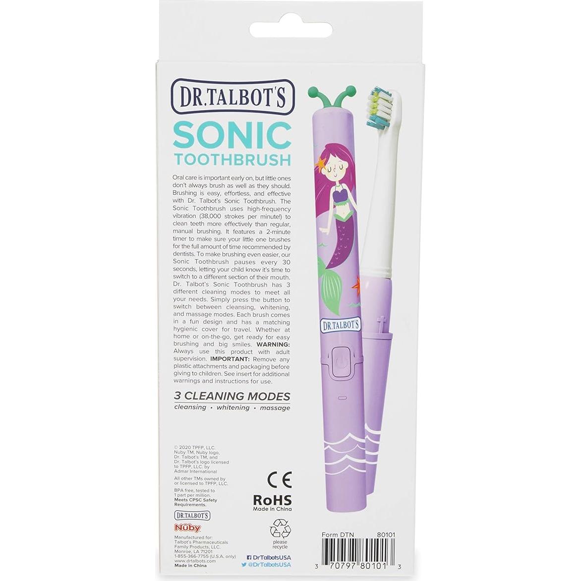 Cepillo de dientes eléctrico Nuby para niños con 3 modos