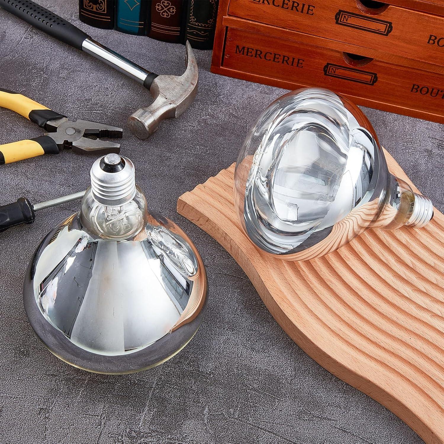 6 Bombillas de Calor Infrarrojas E26 175W Tujoe para Mascotas