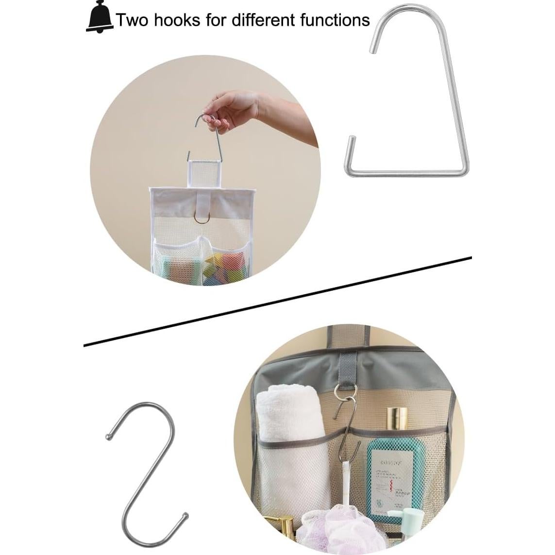 Organizador de Malla Colgante ALYER Negro 56x20x13 cm