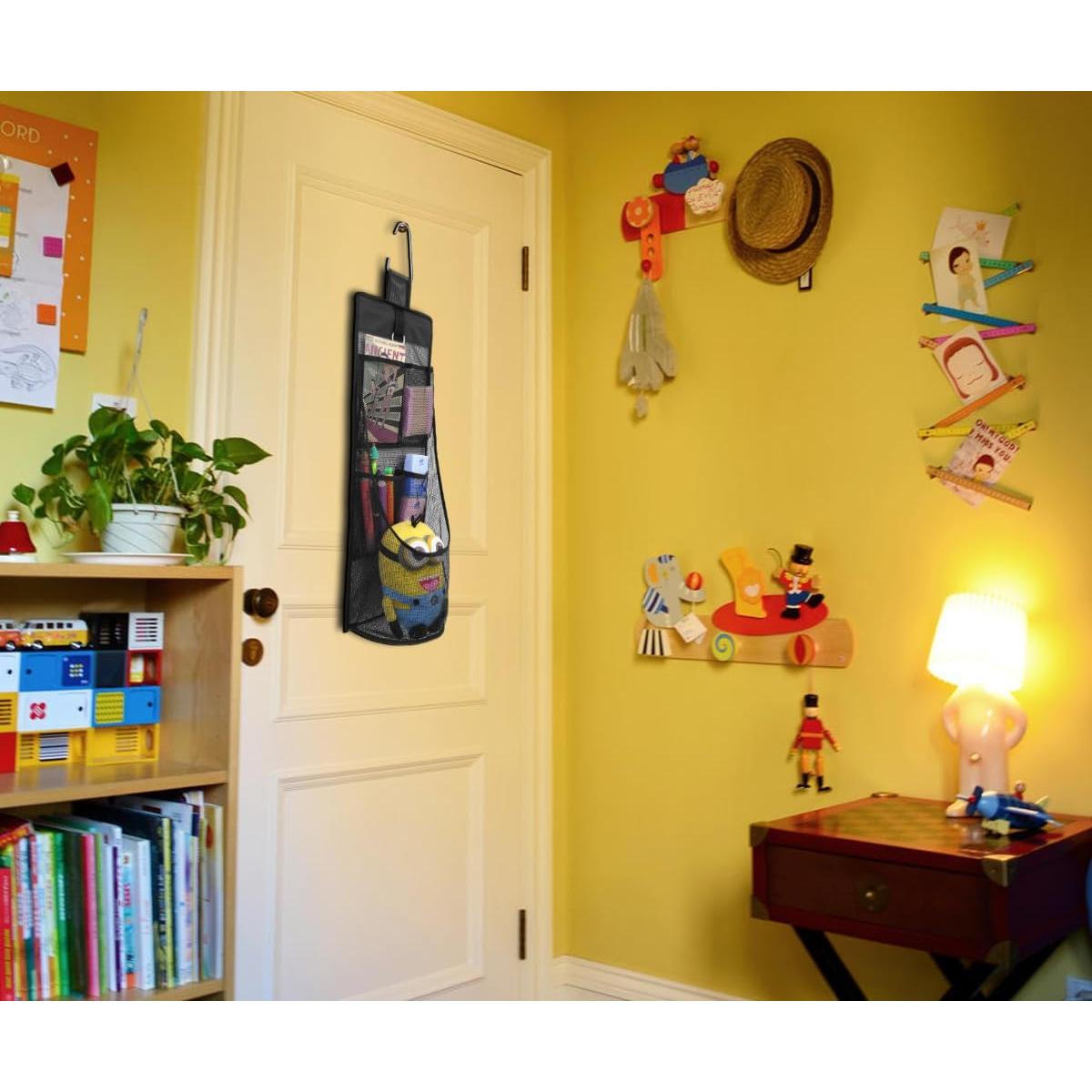 Organizador de Malla Colgante ALYER Negro 56x20x13 cm