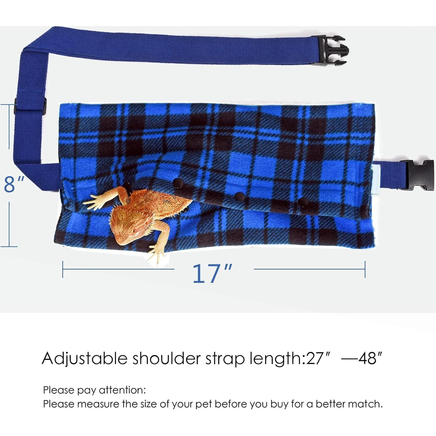 Bandolera Transportadora LIKZINWA para Reptiles Pequeños - Azul