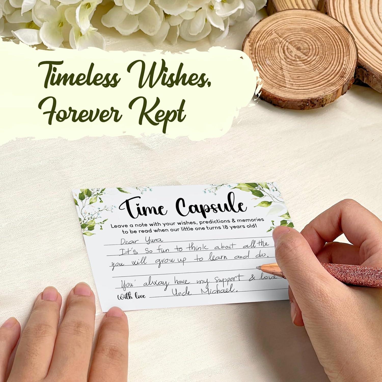 Caja de cápsula del tiempo para bebés WOODAMORE - 50 Pcs