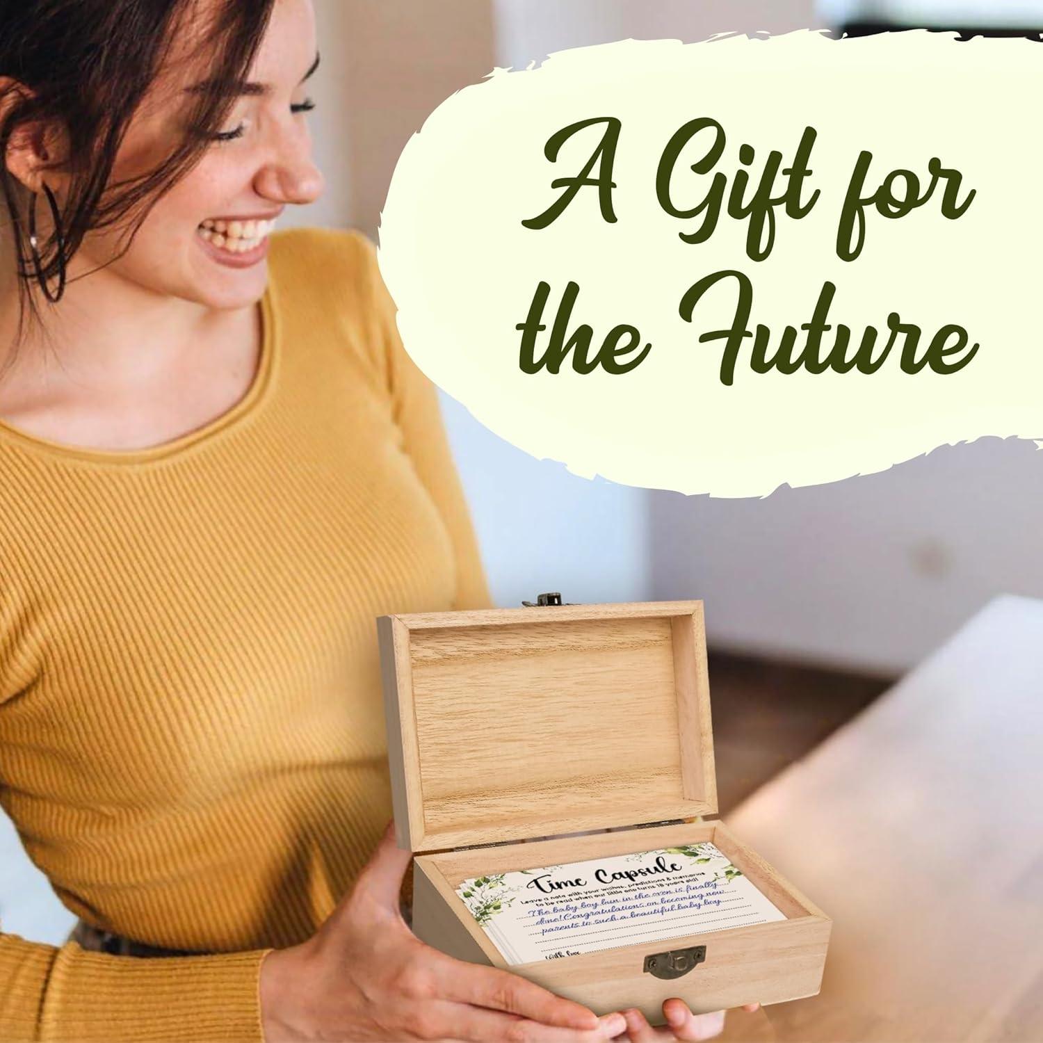 Caja de cápsula del tiempo para bebés WOODAMORE - 50 Pcs