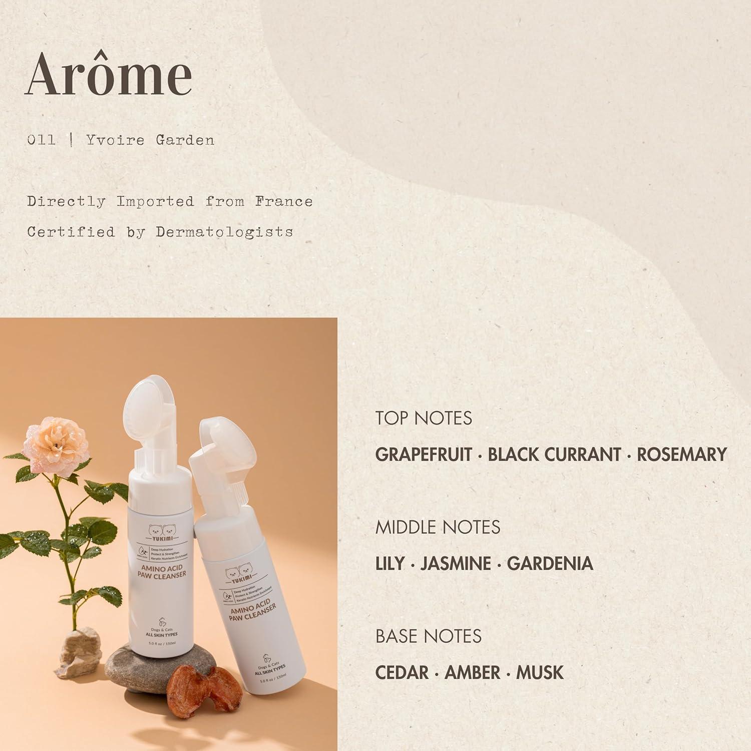 Limpiador de Patas YUKIMI 148 ml Hipoalergénico con Cepillo