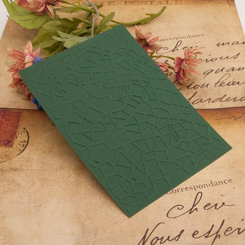 Plantilla de Embossing 3D Arbuya Textura Vidrio Roto 12.7x17.8cm