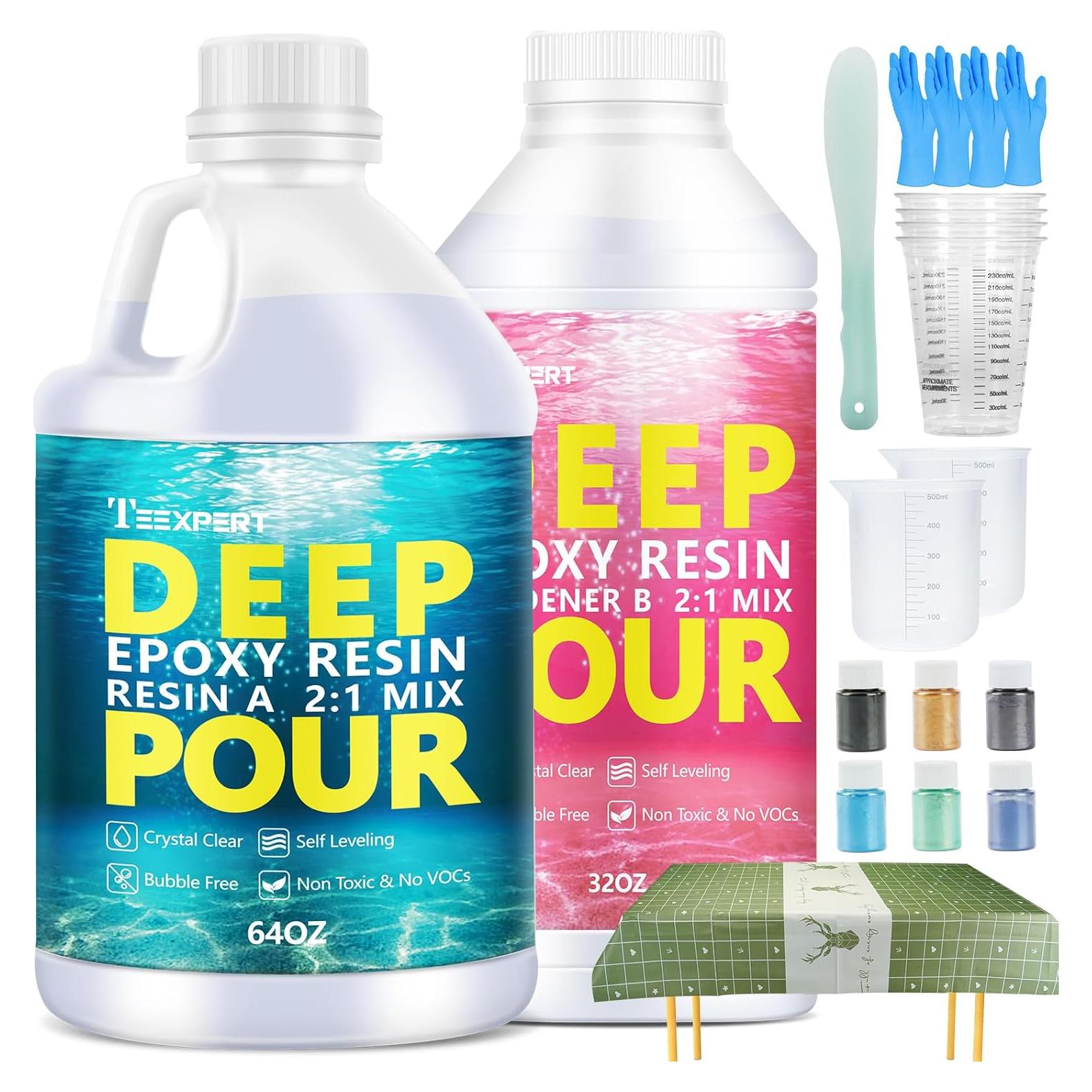 Resina Epóxica Teexpert 96Oz Cristalina 2:1 para Vertido Profundo