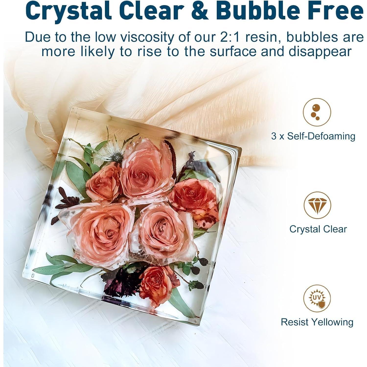 Resina Epóxica Teexpert 96Oz Cristalina 2:1 para Vertido Profundo