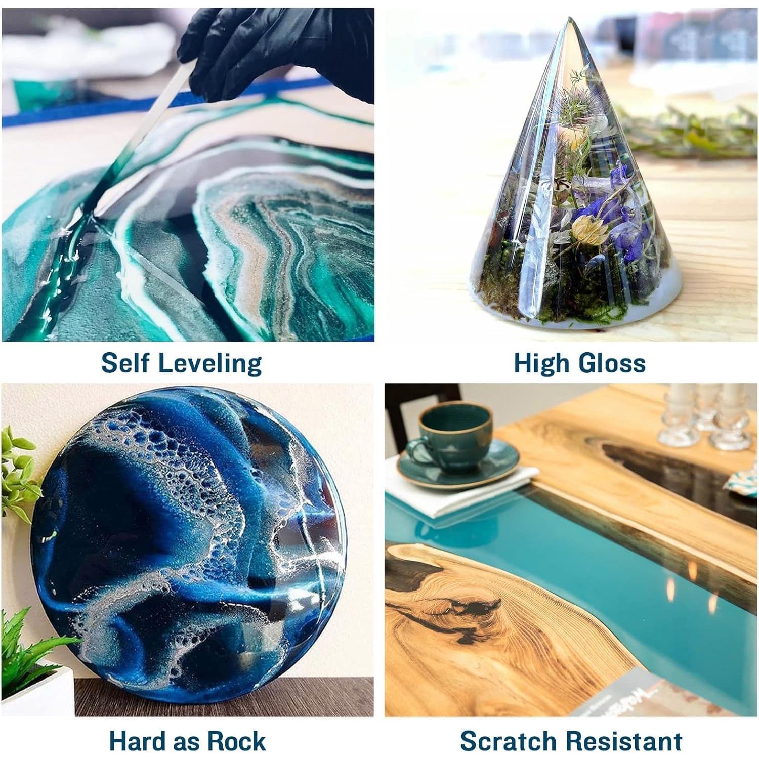 Resina Epóxica Teexpert 96Oz Cristalina 2:1 para Vertido Profundo