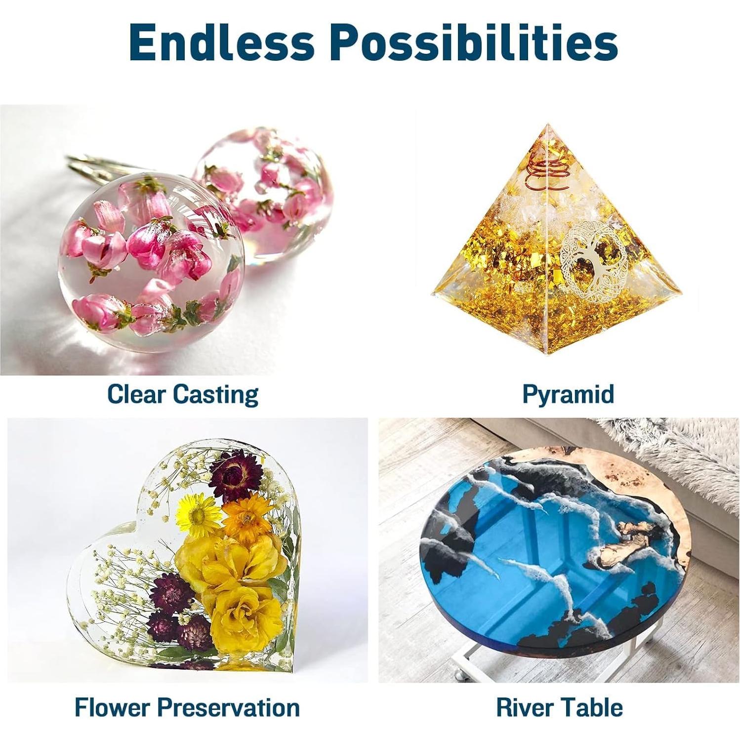 Resina Epóxica Teexpert 96Oz Cristalina 2:1 para Vertido Profundo