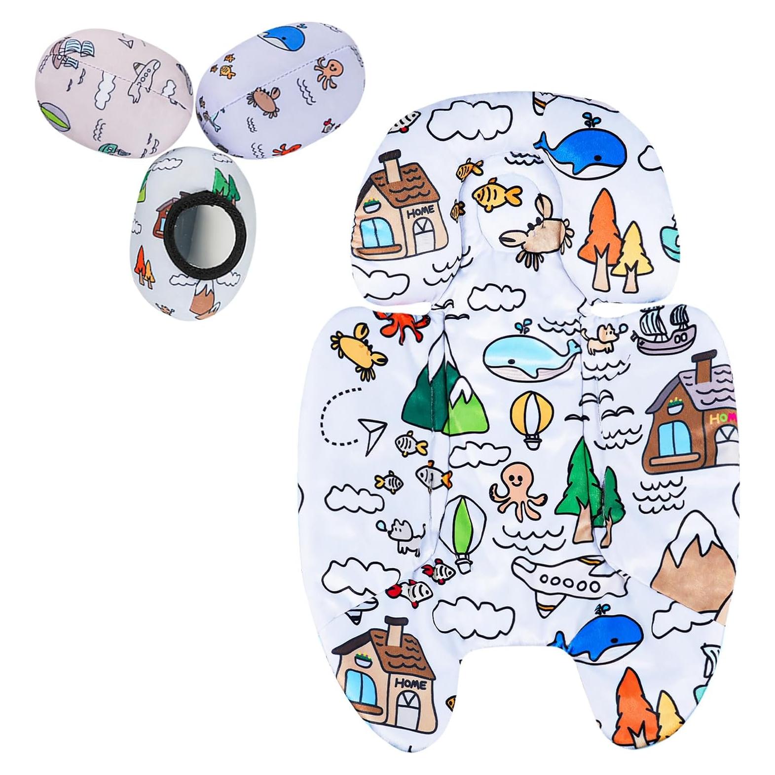 Inserto para Bebés FSINWV Reversible + 3 Bolas Juguete