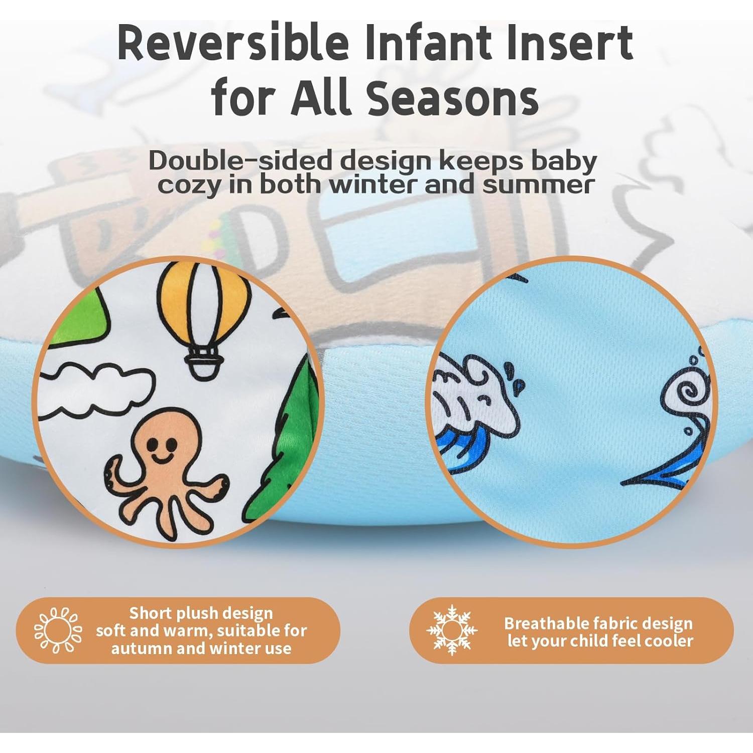 Inserto para Bebés FSINWV Reversible + 3 Bolas Juguete