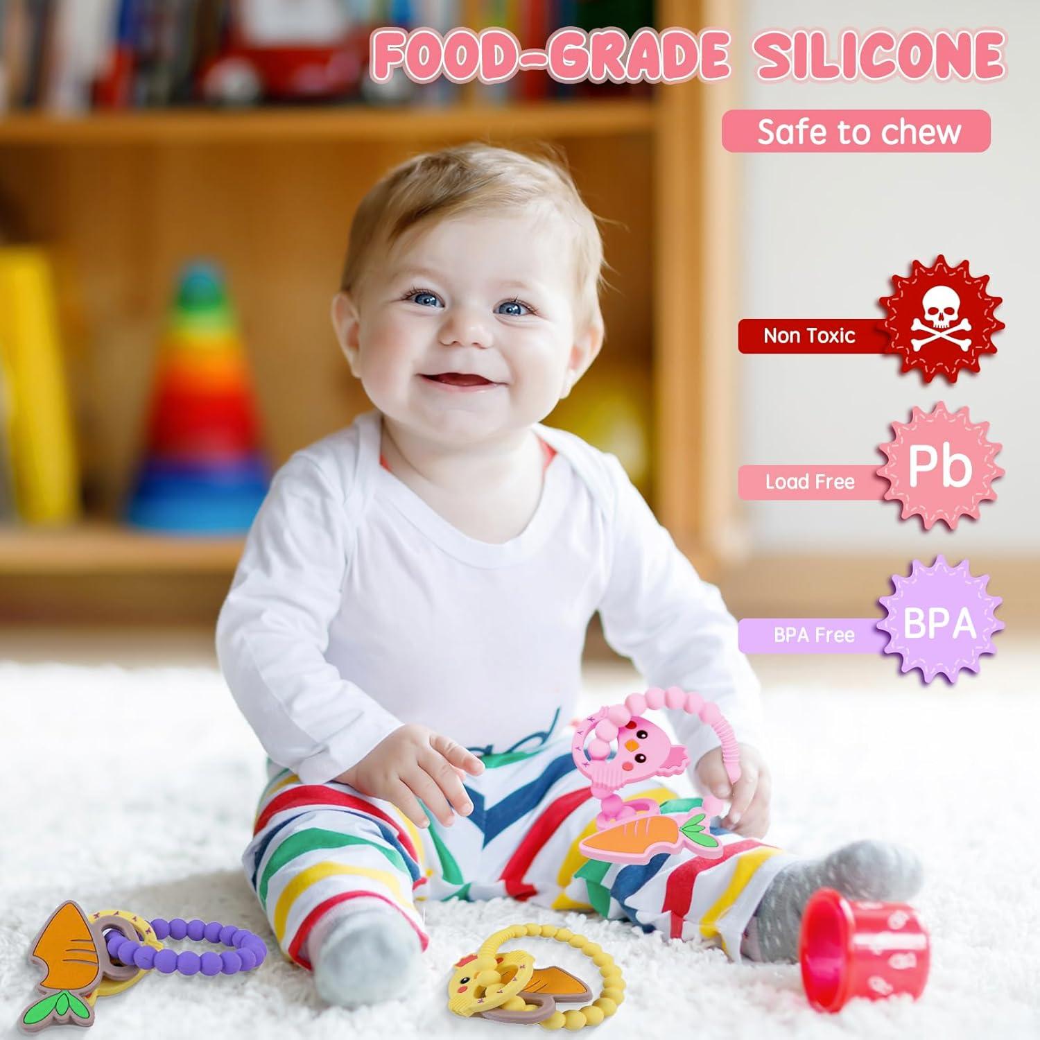 Juguete de Dentición Pascua Bebés 0-6 Meses Silicona