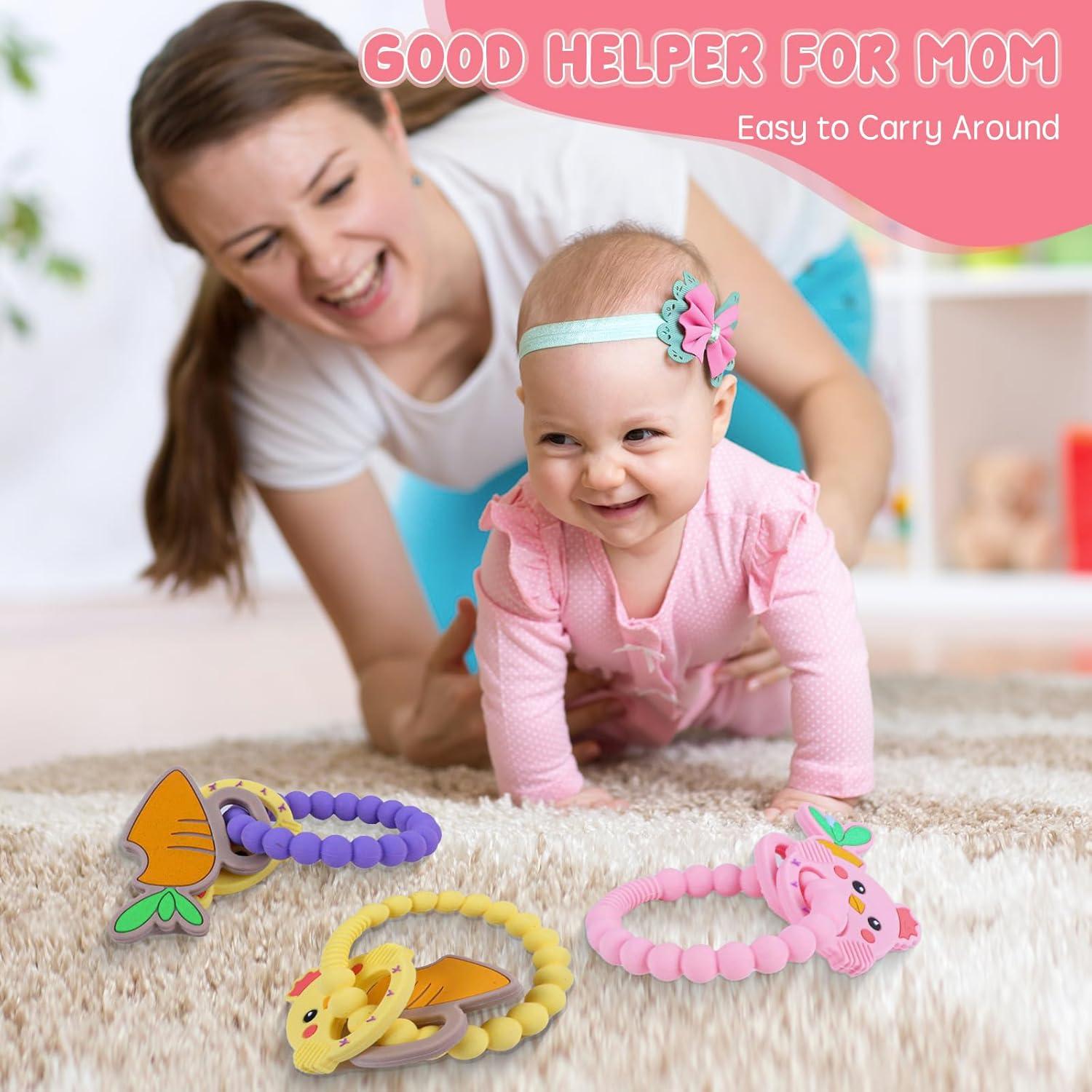 Juguete de Dentición Pascua Bebés 0-6 Meses Silicona