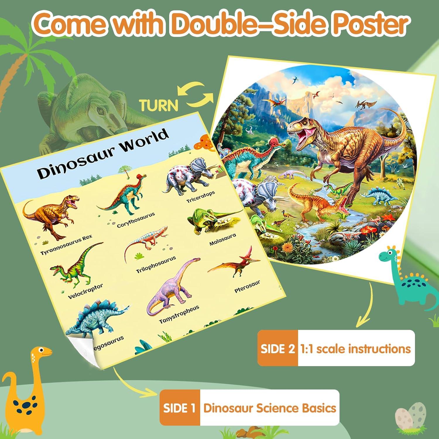 Rompecabezas de Piso Dinosaurio Brillante DIGOBAY 70 Piezas