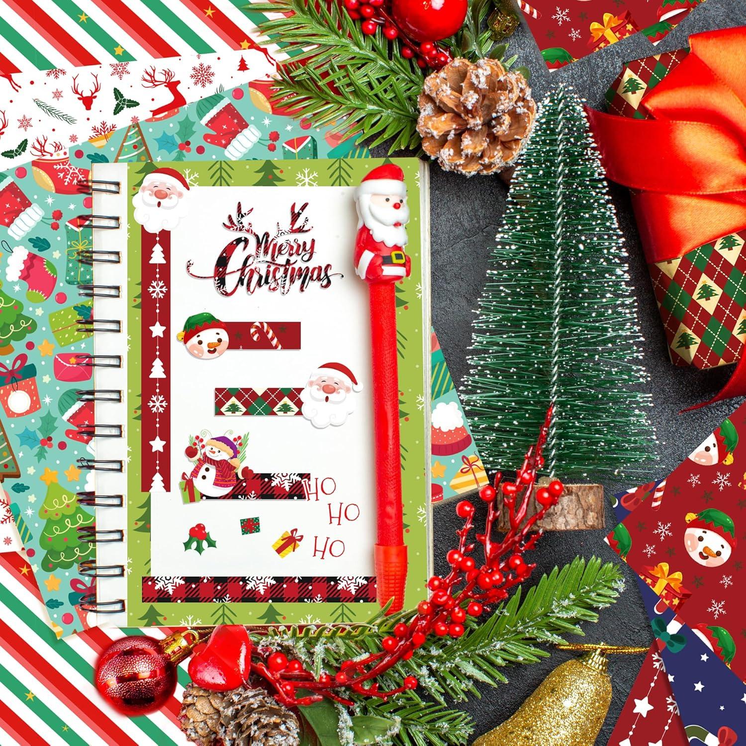 Juego de papel de scrapbook navideño GJKTOPO 30x30cm 24 hojas