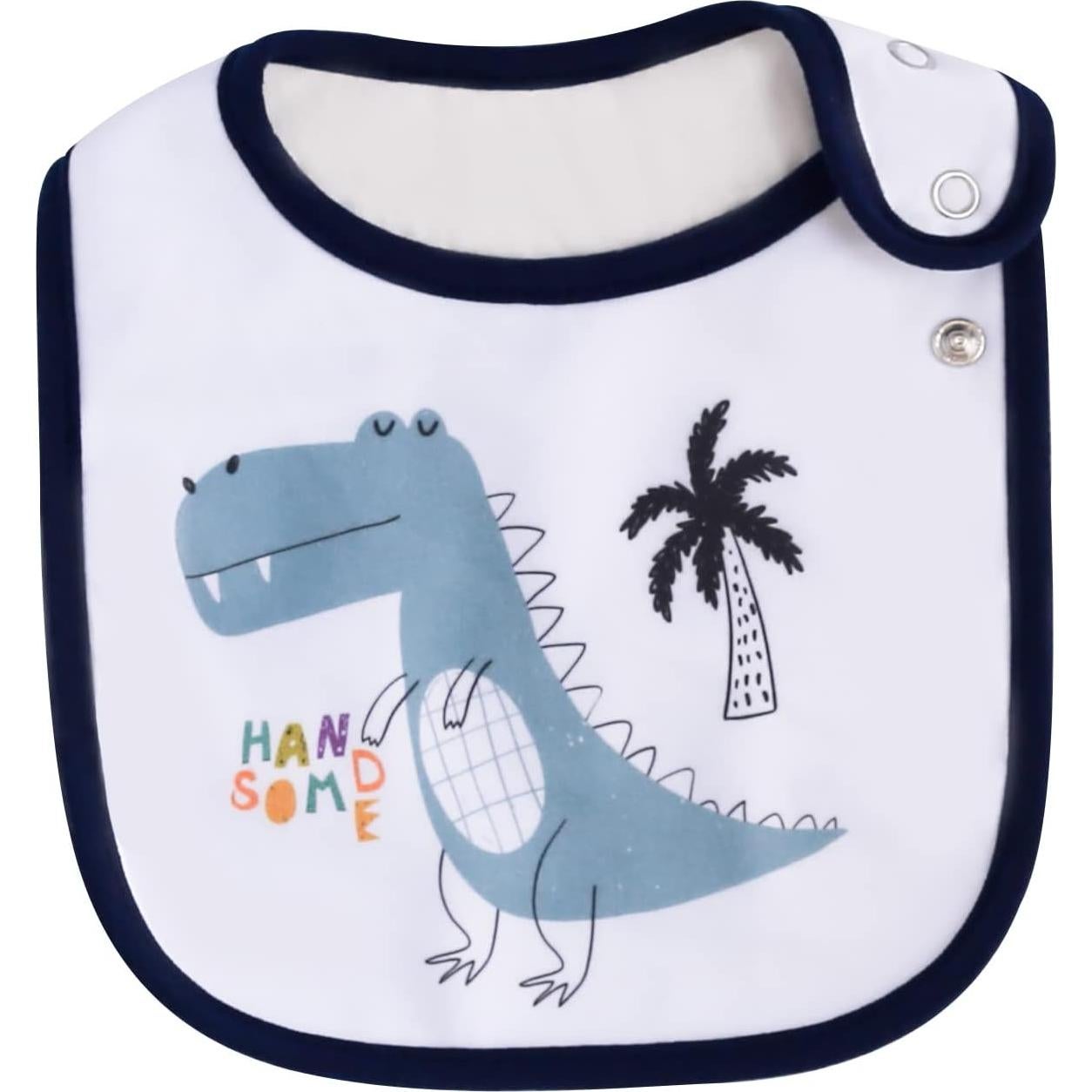 Maiwa Paquete de 6 Baberos Impermeables de Algodón para Bebés