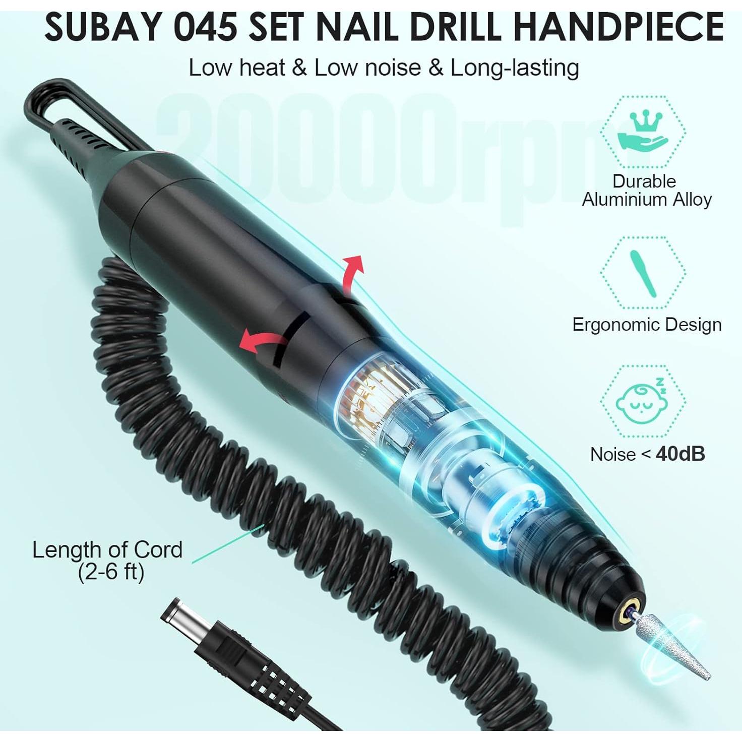 Taladro de Uñas Eléctrico Metio MTO-027 20000RPM Profesional