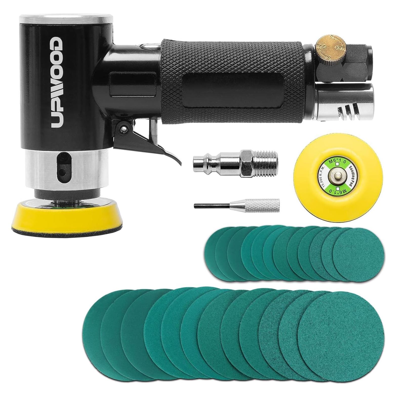 Lijadora Orbital Neumática Mini UPWOOD 2'' y 3'' 15000 RPM