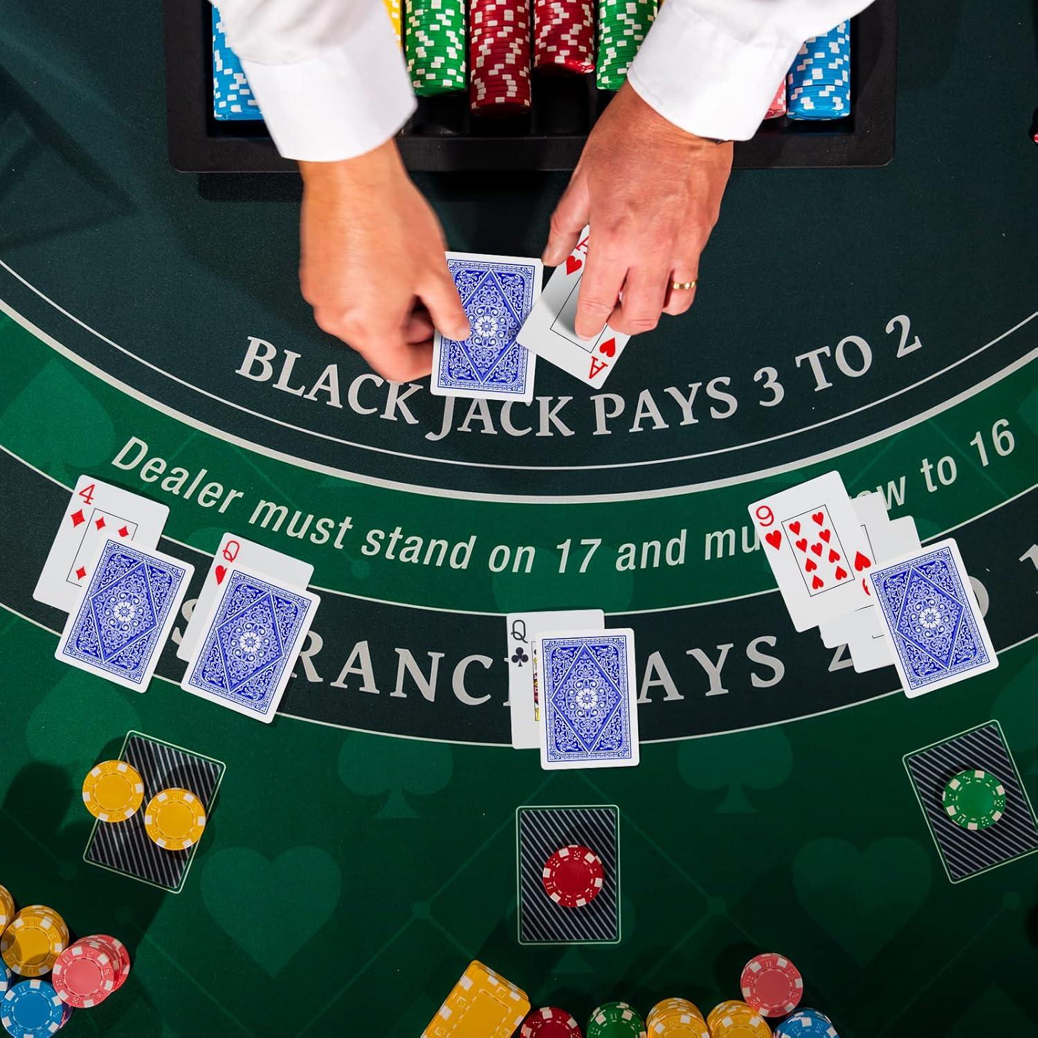 Paquete de 2 Barajas de Cartas de Plástico Impermeables HD