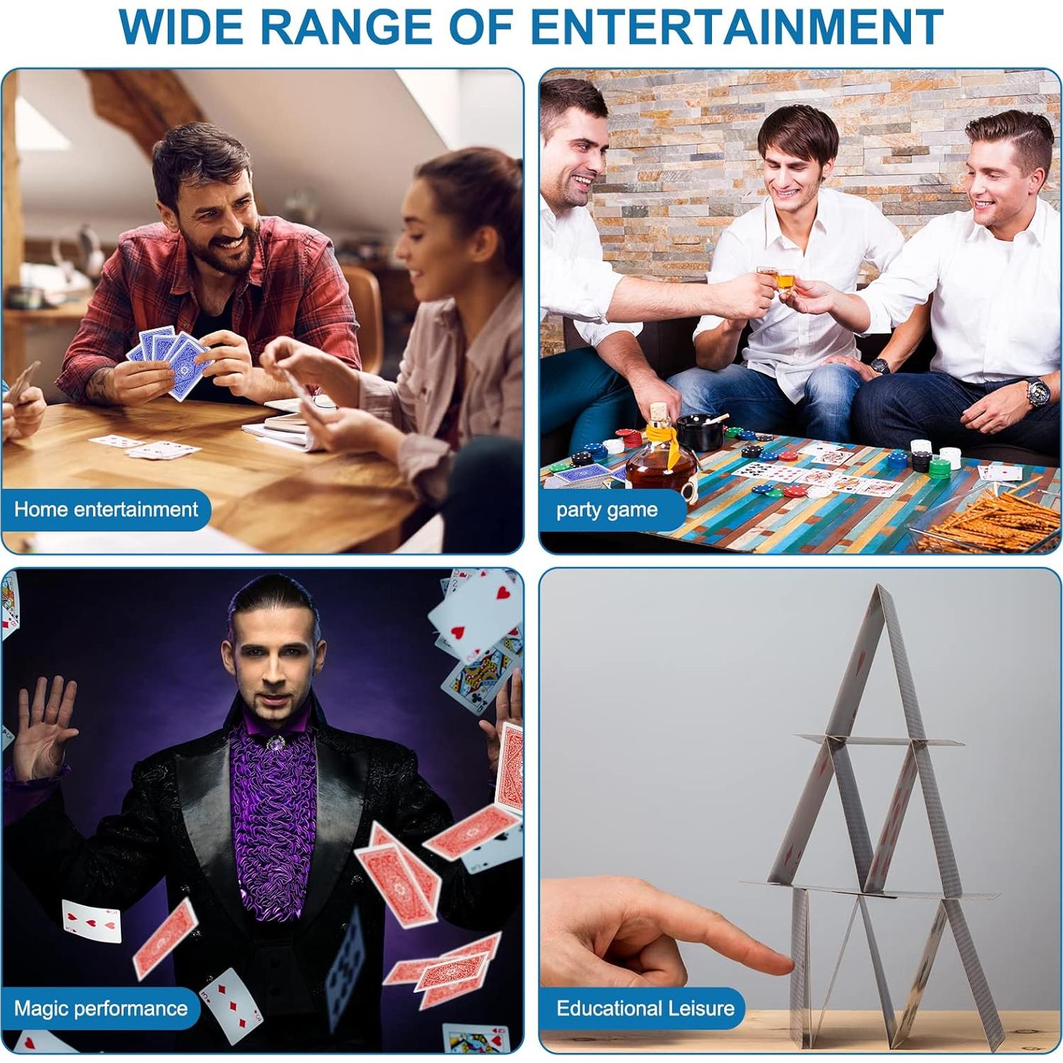 Paquete de 2 Barajas de Cartas de Plástico Impermeables HD