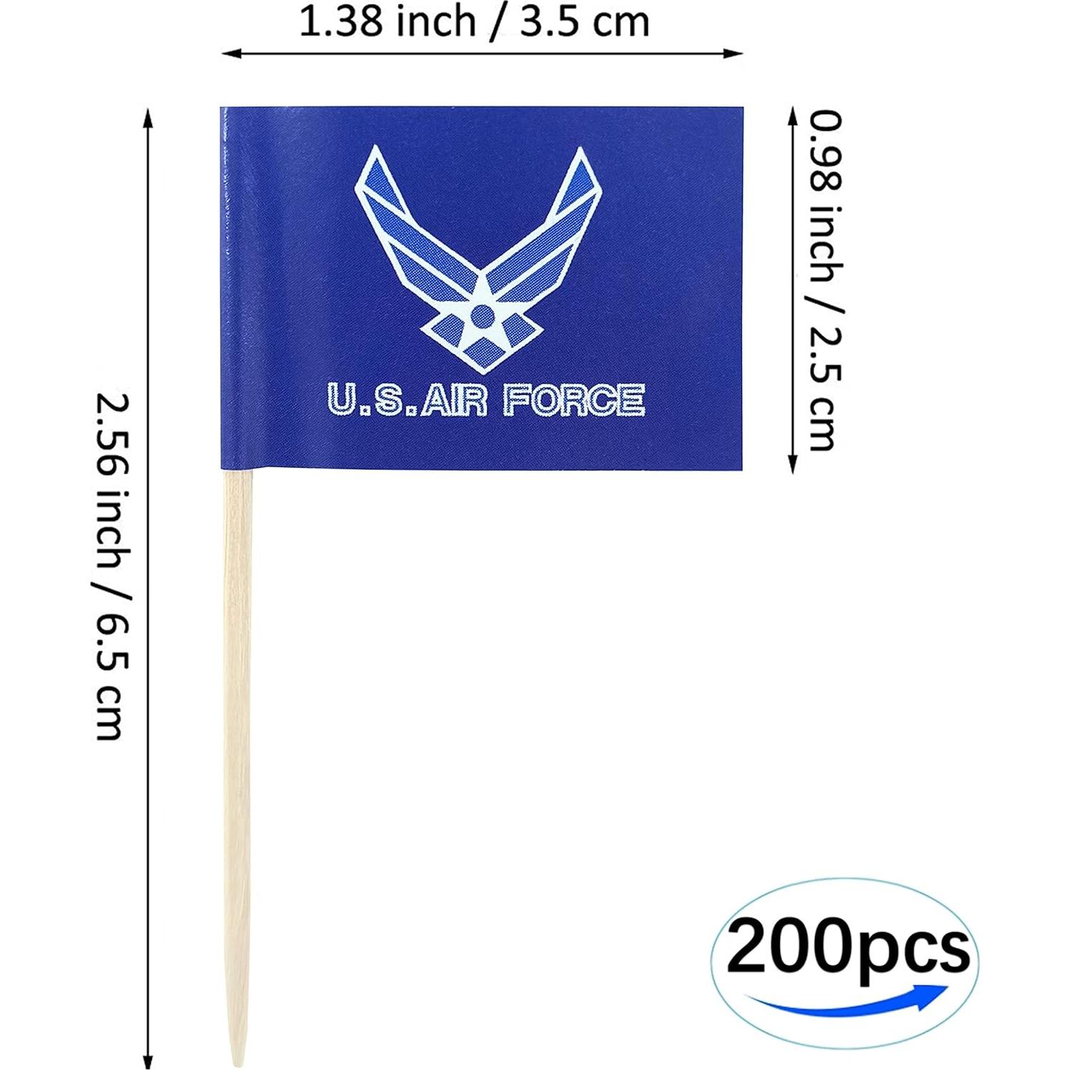 Banderas de Palillo de Dientes JBCD 200pcs Decoración Patriótica